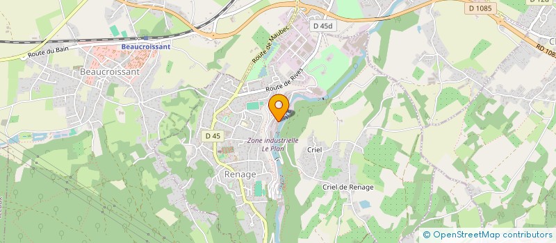 localisation de l'entreprise FORGES D'ALIVET  RENAGE