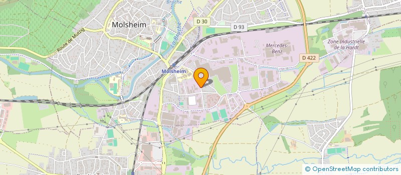 localisation de l'entreprise FORGES DE L'ALLIANCE à MOLSHEIM