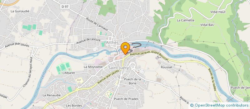localisation de l'entreprise FORGES DU SAUT DU TARN à SAINT-JUERY