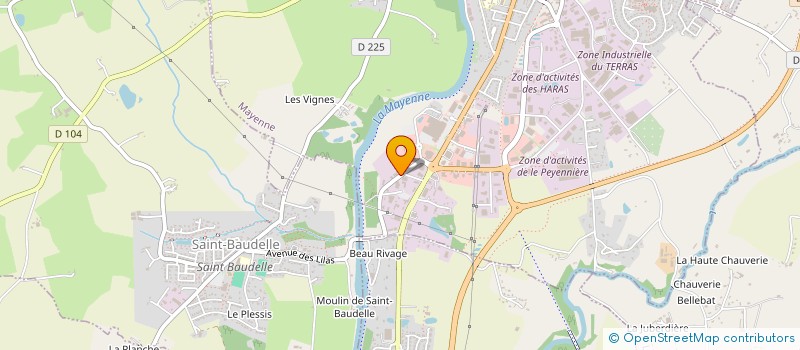 localisation de l'entreprise FORGET à MAYENNE