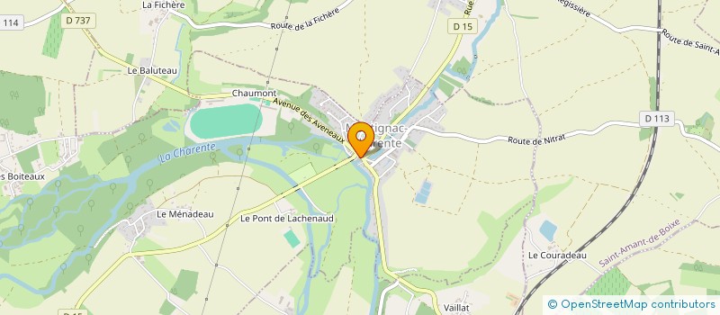 localisation de l'entreprise FORGET à MONTIGNAC-CHARENTE
