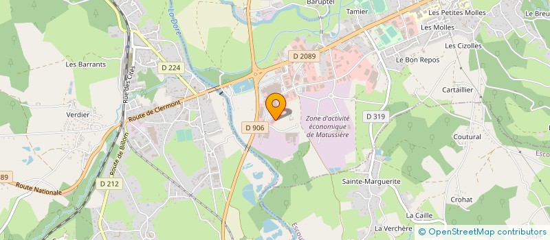 localisation de l'entreprise FORGINAL INDUSTRIE à THIERS