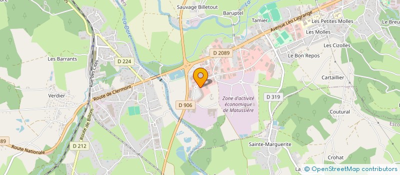 localisation de l'entreprise FORGINAL USINAGE à THIERS