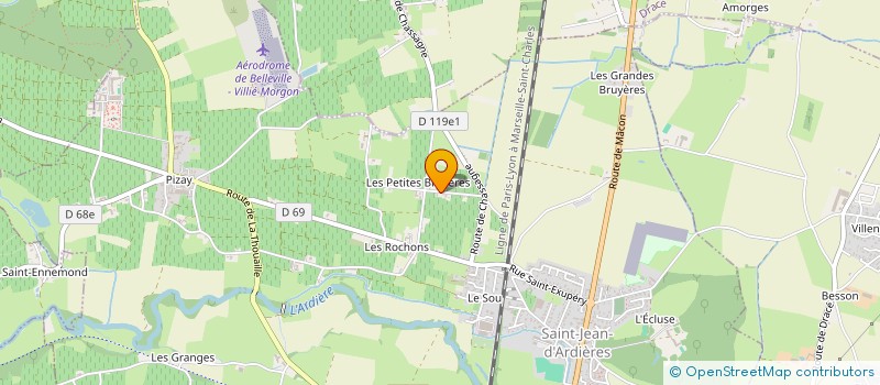 localisation de l'entreprise FORGING CASTING ENGIN INDUST PROCESSES  BELLEVILLE-EN-BEAUJOLAIS