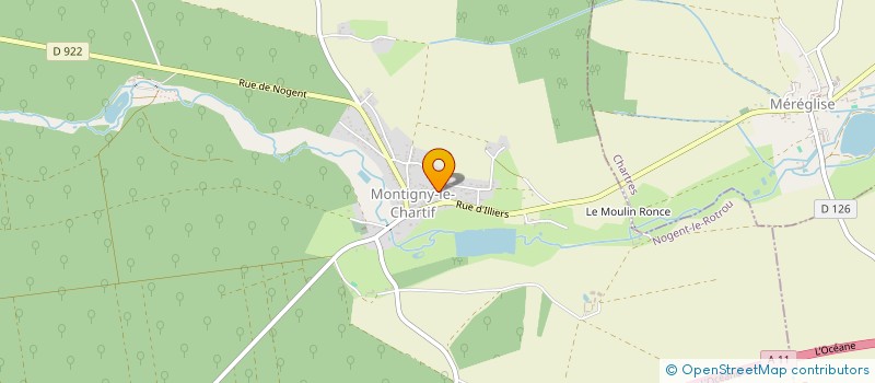 localisation de l'entreprise FORGIT à MONTIGNY-LE-CHARTIF