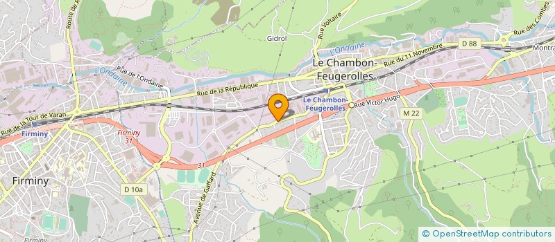 localisation de l'entreprise FORGITAL FMDL SAS à LE CHAMBON-FEUGEROLLES