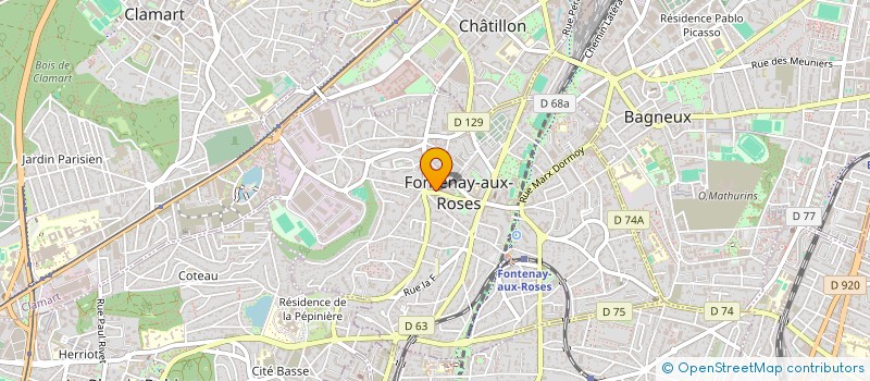 localisation de l'entreprise FORGUE ET DOUCET-AYMARD à FONTENAY-AUX-ROSES
