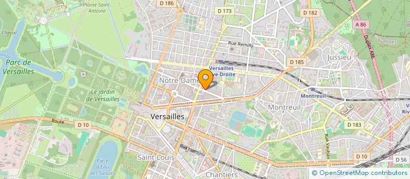 localisation de l'entreprise FORIADA à VERSAILLES