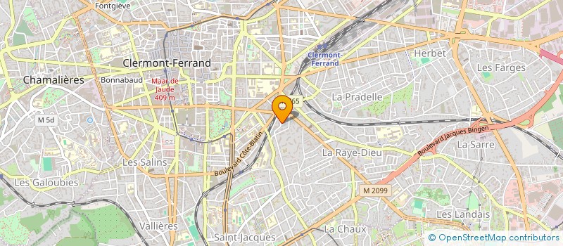 localisation de l'entreprise FORIS  CLERMONT-FERRAND