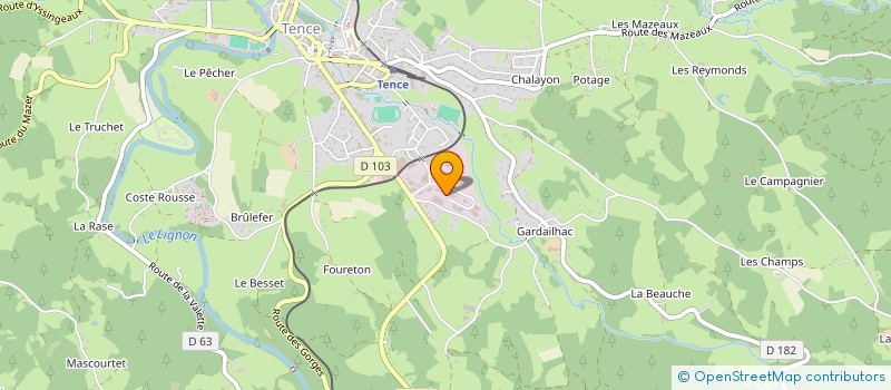 localisation de l'entreprise FORISSIER MENUISERIE  TENCE