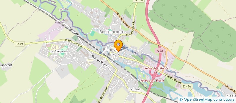 localisation de l'entreprise FORJECNOR 2000 à BLANGY-SUR-BRESLE