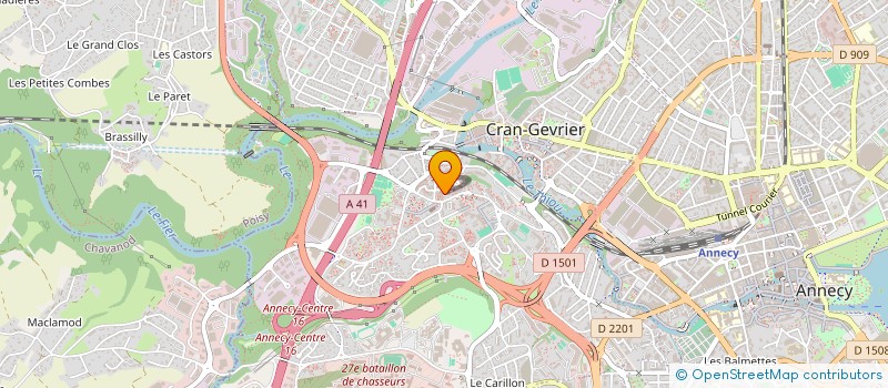 localisation de l'entreprise FORJOM à ANNECY