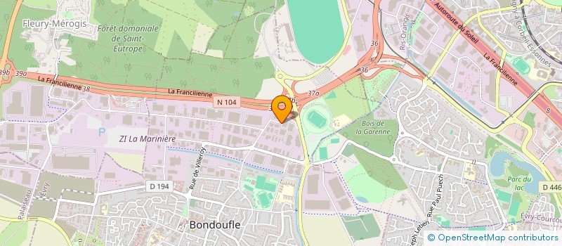 localisation de l'entreprise FORKLIFT SERVICES à BONDOUFLE