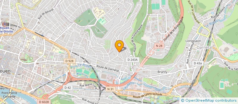 localisation de l'entreprise FORKS à ROUEN