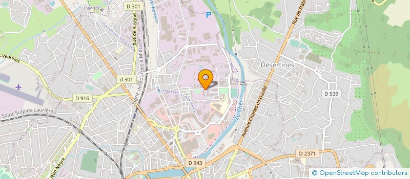 localisation de l'entreprise FORLANE à MONTLUCON