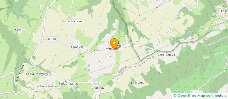 localisation de l'entreprise FORLANE  ECHALAS