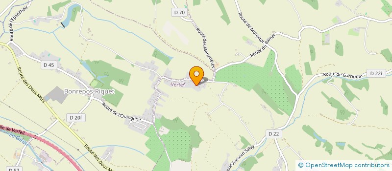 localisation de l'entreprise FORLI  VERFEIL