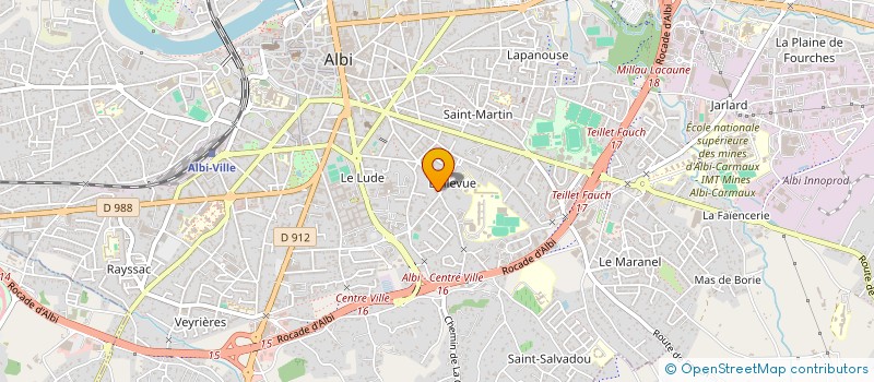 localisation de l'entreprise FORLINDON à ALBI