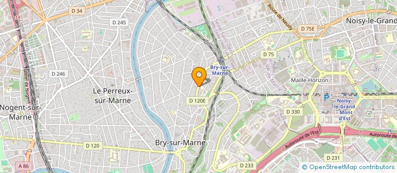 localisation de l'entreprise FORLINI 2.A  BRY SUR MARNE