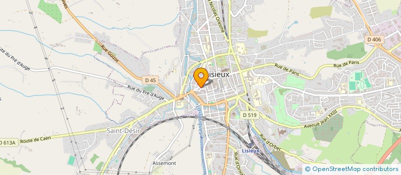 localisation de l'entreprise FORM'1 PRO  LISIEUX