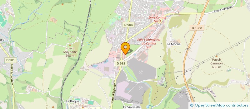 localisation de l'entreprise FORM 12  ONET-LE-CHATEAU