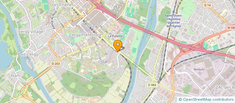 localisation de l'entreprise FORM 2000 à CERGY