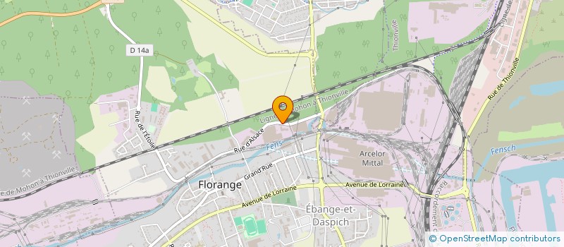 localisation de l'entreprise FORM'3000  FLORANGE