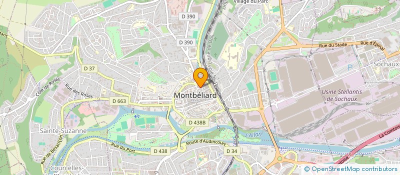 localisation de l'entreprise FORM à MONTBELIARD