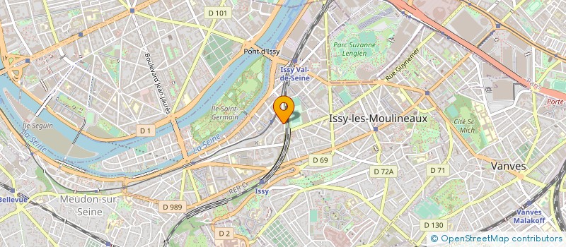 localisation de l'entreprise FORM A à ISSY-LES-MOULINEAUX