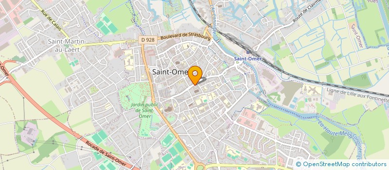 localisation de l'entreprise FORM'A à SAINT-OMER