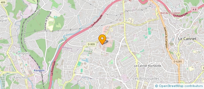 localisation de l'entreprise FORM'ACTION à LE CANNET