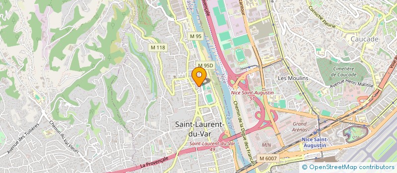 localisation de l'entreprise FORM'AGASC à SAINT-LAURENT-DU-VAR