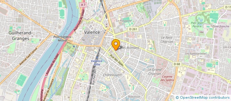 localisation de l'entreprise FORM'ALIZES à VALENCE