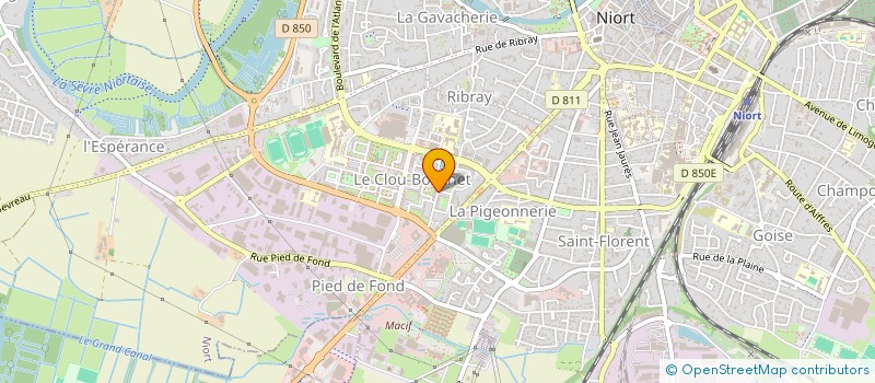 localisation de l'entreprise FORM'AVENIR à NIORT