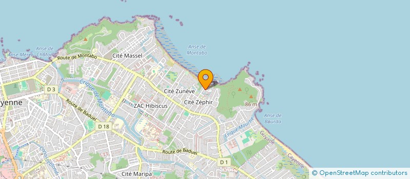 localisation de l'entreprise FORM BEAUTY ADDICT GUYANE  CAYENNE