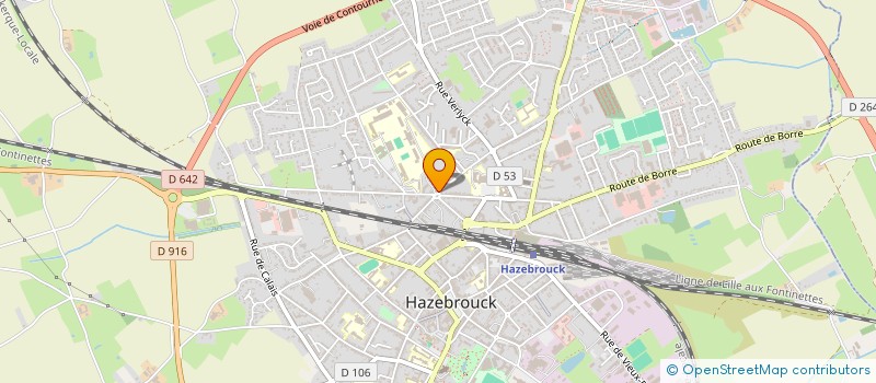 localisation de l'entreprise FORM CLUB  HAZEBROUCK