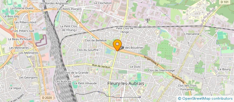localisation de l'entreprise FORM & DYN à FLEURY-LES-AUBRAIS