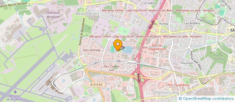 localisation de l'entreprise FORM ET COM à MERIGNAC