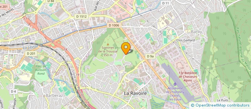 localisation de l'entreprise FORM & FITNESS à LA RAVOIRE