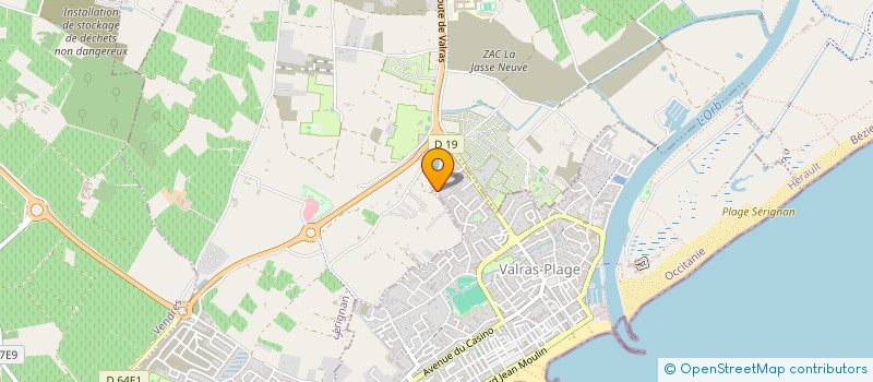 localisation de l'entreprise FORM INITIATION INSERT INFORMAT INTERN  VALRAS-PLAGE