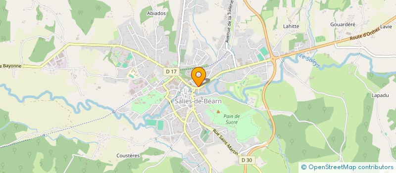 localisation de l'entreprise FORM'INNOV SPORT à SALIES-DE-BEARN