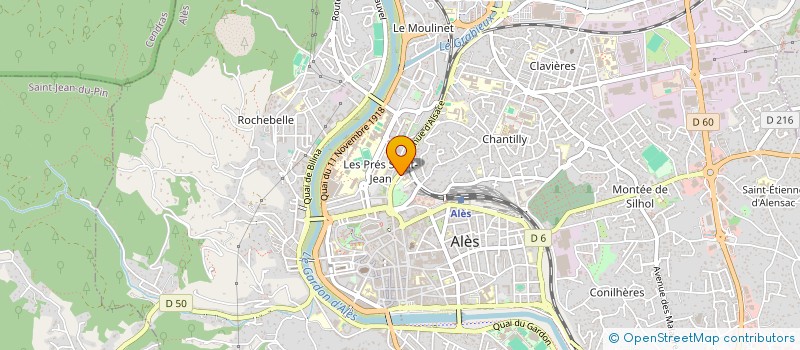 localisation de l'entreprise FORM'INSPRIM  ALES