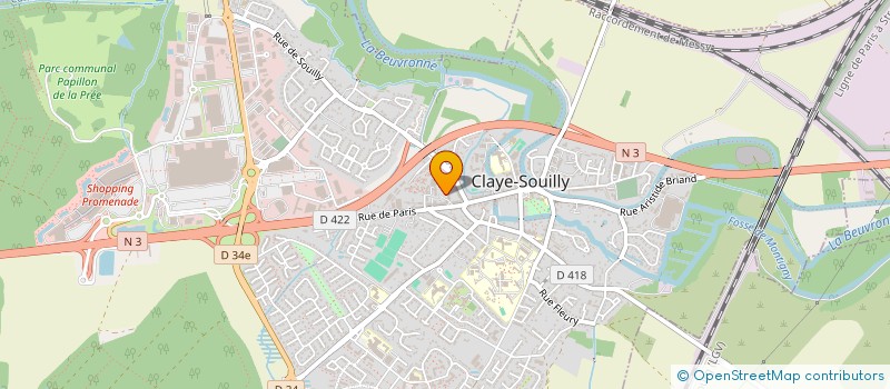 localisation de l'entreprise FORM & MOUV BY HELENE  CLAYE-SOUILLY