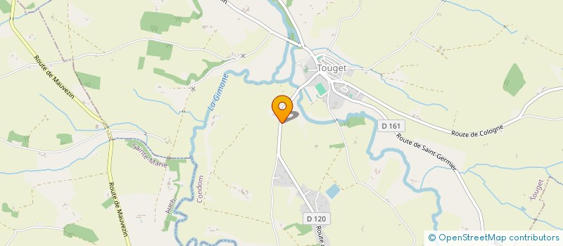 localisation de l'entreprise FORM'N DANSES  TOUGET