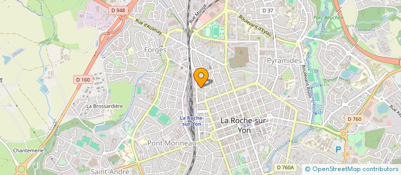 localisation de l'entreprise FORM'SANTE 85 à LA ROCHE-SUR-YON