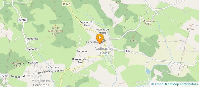 localisation de l'entreprise FORM'SANTE PLUS à MONTJOIE-EN-COUSERANS