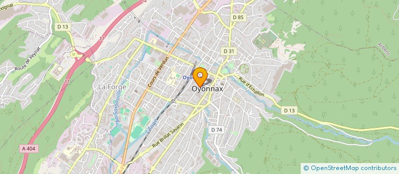 localisation de l'entreprise FORM-TECH à OYONNAX
