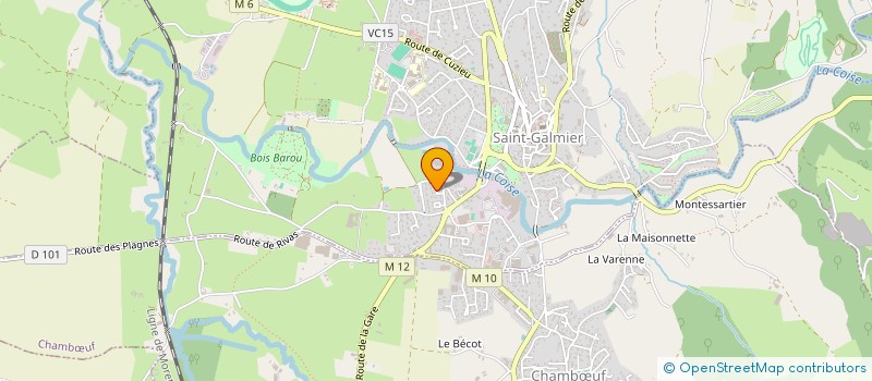 localisation de l'entreprise FORM'UP PRIVATE  SAINT-GALMIER