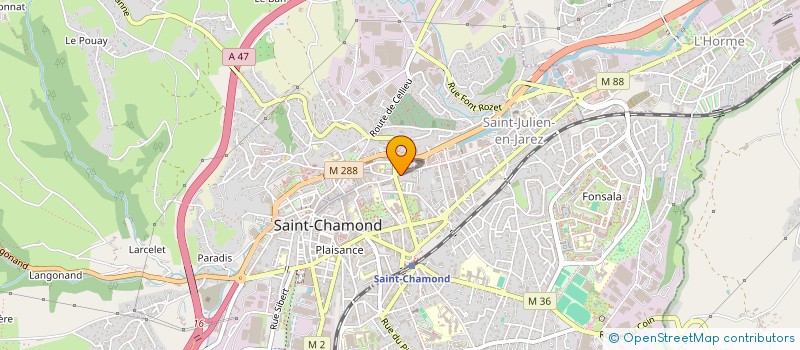 localisation de l'entreprise FORM & WORK  SAINT-CHAMOND