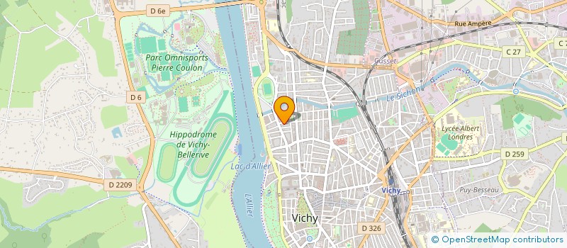 localisation de l'entreprise FORMA 3 à VICHY